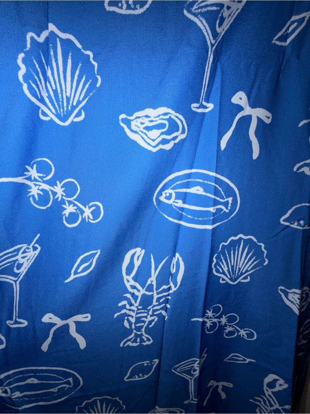 Blue & White Midi Sundress with Nautical Print - Picture 3 of 8